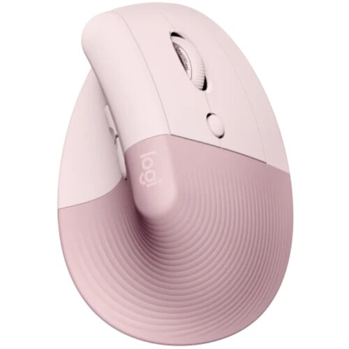 Logitech Lift Vertical Ergonomic Wireless miš roze Slike