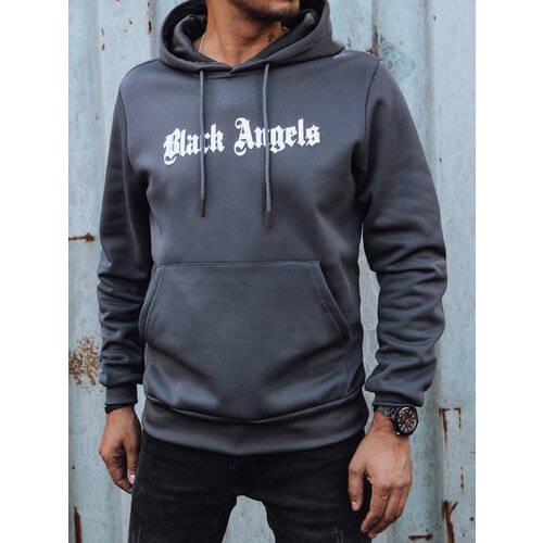 DStreet Bluza męska z kapturem ciemnoszara Slike