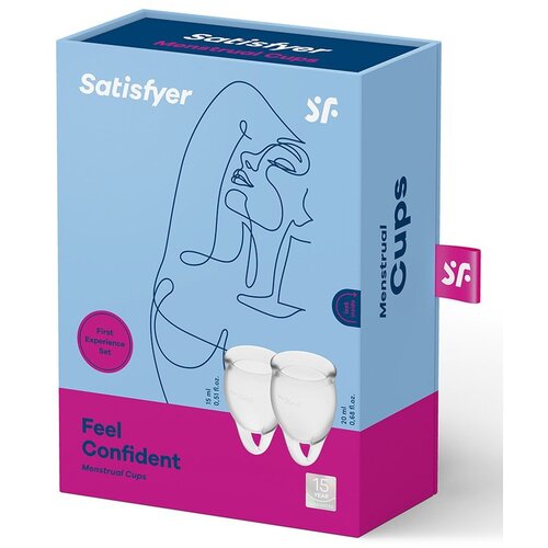 Satisfyer Menstrual Cups Menstrualna ča&amp;scaron;ica Feel Confident, prozirna Slike