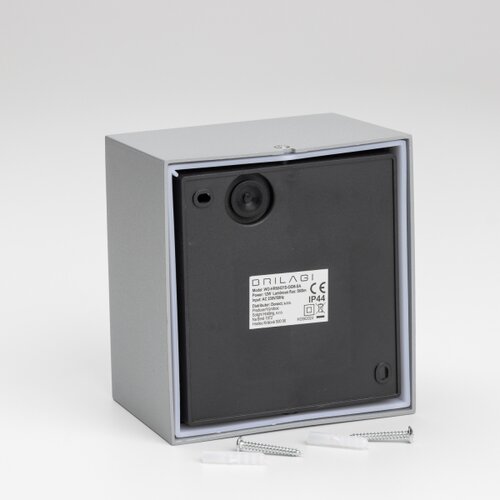  Brilagi -LED spolja&amp;scaron;nje zidno svetlo sa senzorom TERNI LED/12W/230V sivo IP44 Slike
