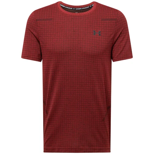 Under Armour Funkcionalna majica 'Grid' temno oranžna / črna