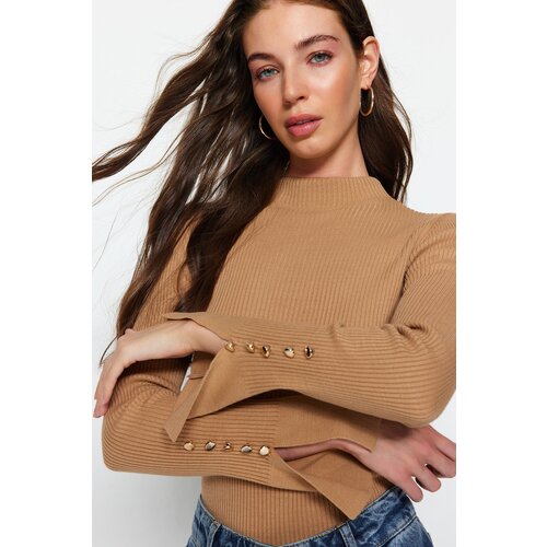 Trendyol Sweater - Black - Slim fit Slike
