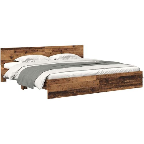  Okvir za krevet Staro drvo 180 x 200 cm Konstruirano drvo Slike