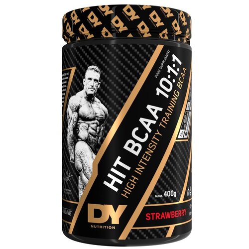 DY Nutrition HIT BCAA 10:1:1, Jagoda, 400g Slike