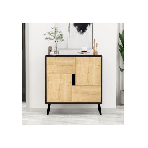 Hanah home vi&scaron;enamenski ormar darien black wood sapphire oak Cene