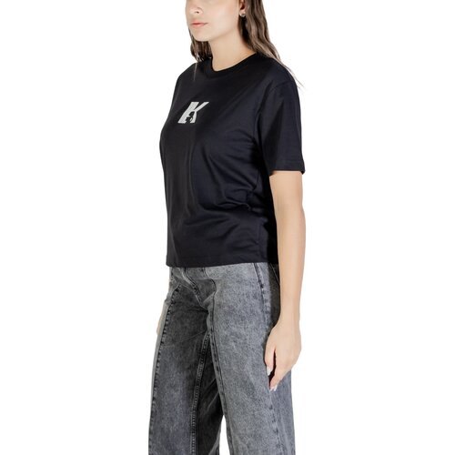 Karl Lagerfeld KLJ REG K LOGO TEE A3W17094 Crna Cijene