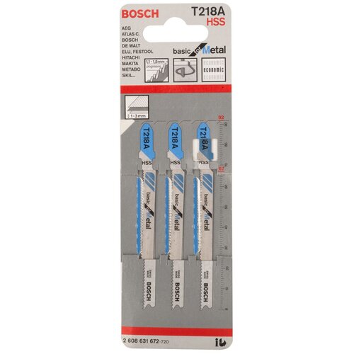 Bosch list ubodne testere T 218 A Basic for Metal - pakovanje 3 komada - 2608631672 Cene