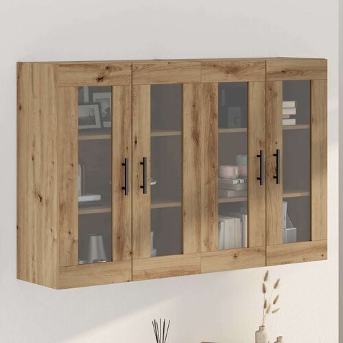  Ormarčići montirani na zid 2 pcs Artisan hrast i crna Cijene