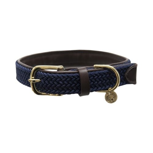 Kentucky Dogwear Pletena najlonska ovratnica mornarice - L (55 cm) Cene