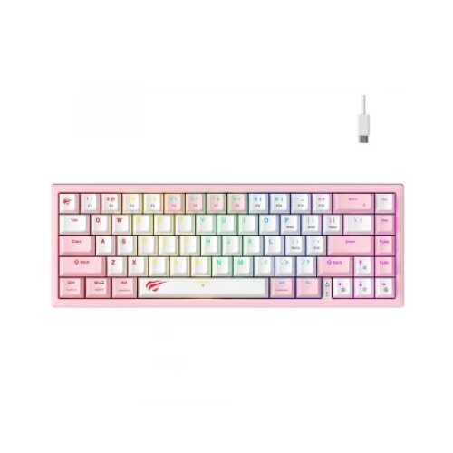 Havit tastatura KB874L belo-roze Cene
