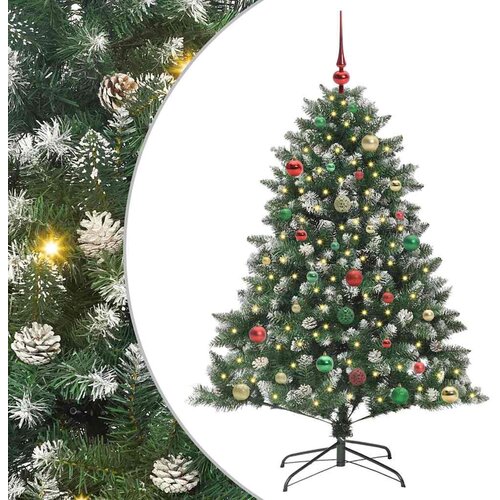 vidaXL Umestno božično drevo med 150 LED Zelena 105 x 105 x 150 cm, (5000067962) Cene
