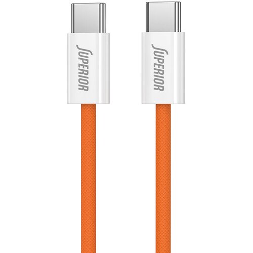 Superior USB data kabal SU-K1025, Type C na Type C, 60W, 1m, Narandžasti Cene