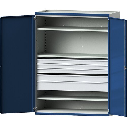 ANKE Omara za težka bremena JUMBO s 3 policami, 5 predalov, VxŠxG 1950 x 1484 x 690 mm Cene