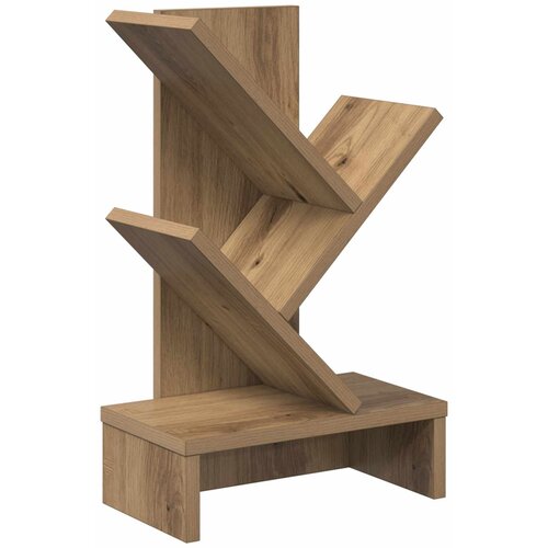 vidaXL Polica za knjige s 3 etaže 30 x 18 x 48 cm Konstruirano drvo - Hrast artisan 30 x 18 x 48 cm Cene
