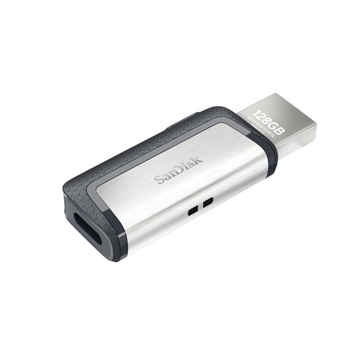 Sandisk USB pomoćna memorija Smartphone/tablet Ultra&amp;reg; DualDrive Srebrna 128 GB USB 3.0, USB-C&amp;trade; Slike