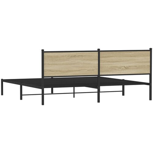  okvir kreveta bez madraca boja hrasta sonome 200x200 cm Slike