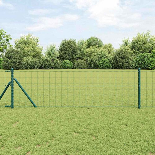Euro ograda 0,6 x 25 m Željezo prekriveno PVC-om Zelena Slike