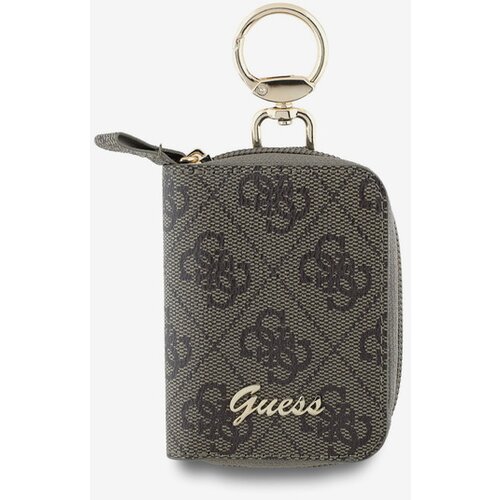 Guess PU 4G Script Logo Kl&amp;iacute;čenka Brown Ovitek za telefon Vijolična Slike