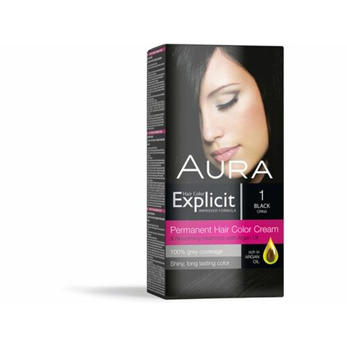 Aura boja za kosu explicit 1 crna Cene