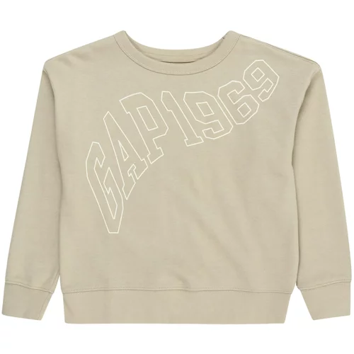 GAP Sweater majica '1969' bež / kaki