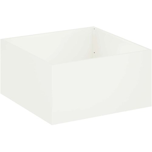  Vrtna saksija Bijela 80 x 80 x 40 cm Čelična vrata Slike