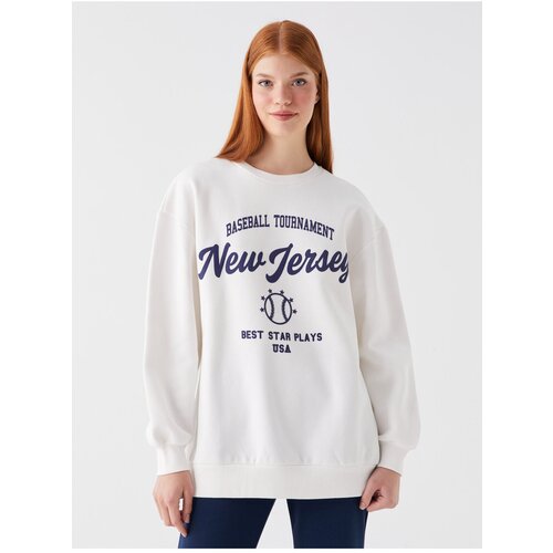 LC Waikiki Women&amp;#039;s Crew Neck Printed Long Sleeve Oversized Sweatshirt. Slike