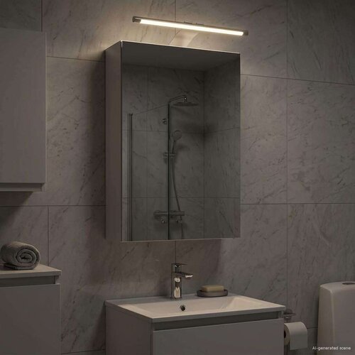  Kopalni&scaron;ka ogledalna omara z LED lučmi Bela 30 x 10,5 x 50 cm, (5000233304) Cene