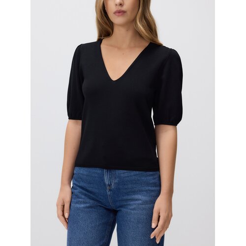Reserved Bluza s puf rukavima - crno Cene