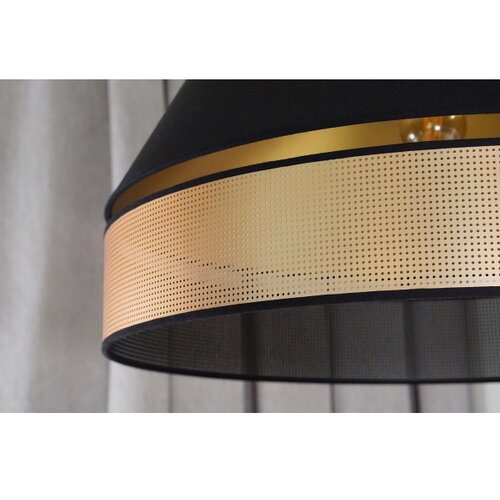  Duolla - Visilica na sajli COPPER SHINY 1xE27/15W/230V prečnik 60 cm crna/bakarna Slike