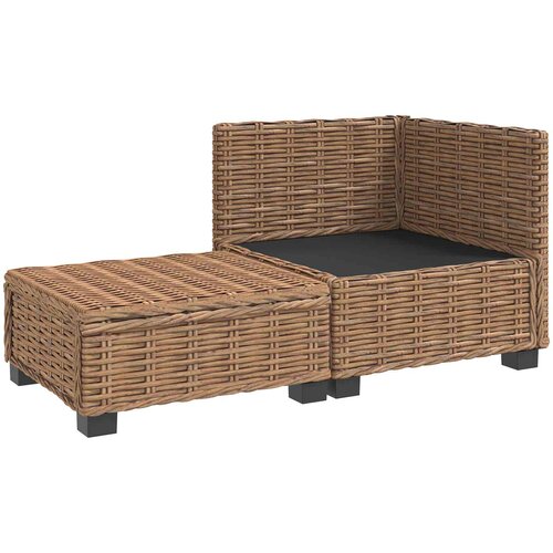  2 kom. Ratan Lounge Set s Jastučićima GENDT Prirodni ratan Slike