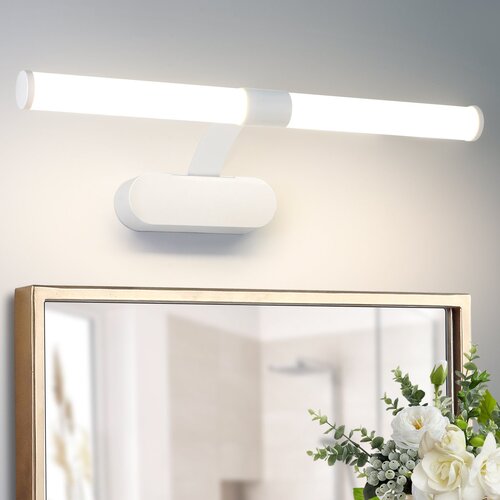 Nettlife bela sodobna LED svetilka za ogledalo 40 cm, 6 W, 4000 K, nevtralno bela, vodoodporna IP44, (5000491231) Slike