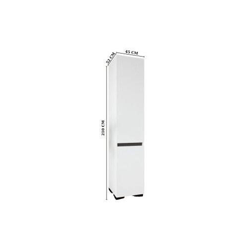 Hanah home ormar floransa 45 white anthracite Slike