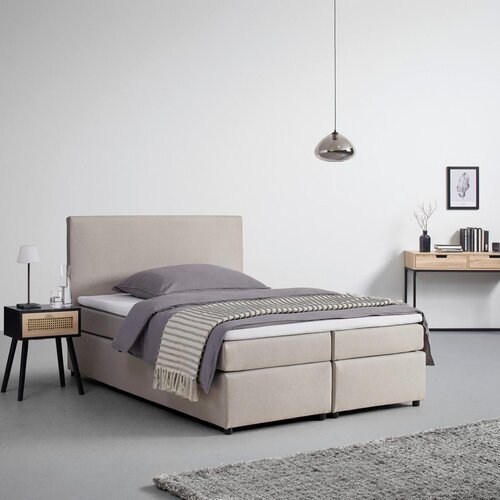 Modern Living Postelja Boxspring Melina, Bež, Z Nadvložkom, 140x200 Slike