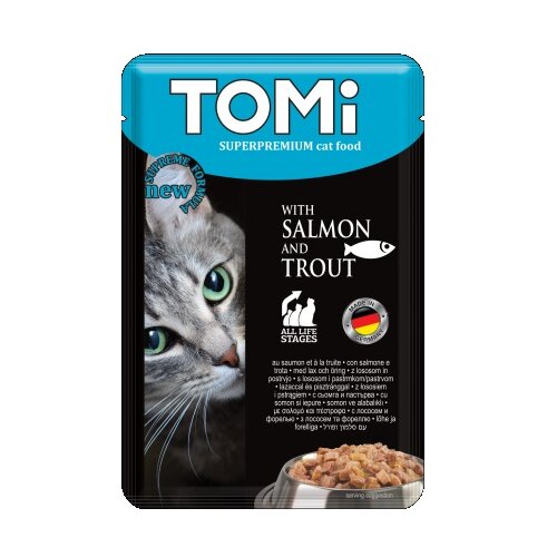 Tomi cat sos za mačke - Losos i pastrmka 100g Slike