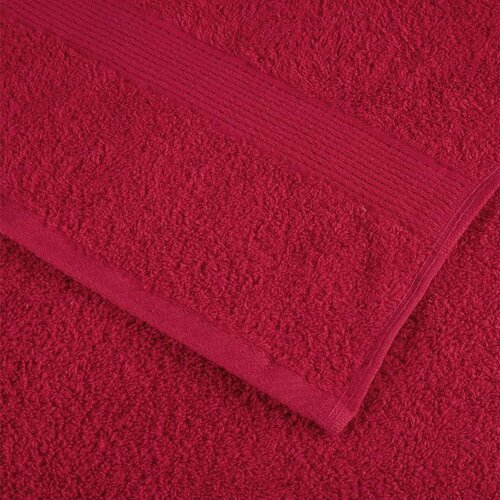  Ručnici SOLUND 10 kom crveni 100 x 200 cm 600 gsm Slike