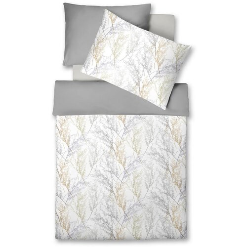 Fleuresse posteljnina 200/200 cm mako saten krem barve, bela, bež, pastelno modra Slike
