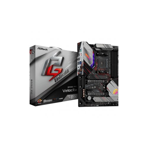 AsRock MB B550 PG VELOCITAAMD B550; AM4; 4xDDR4; 2xM.26xSATA; RAID; HDMI; ATX Slike
