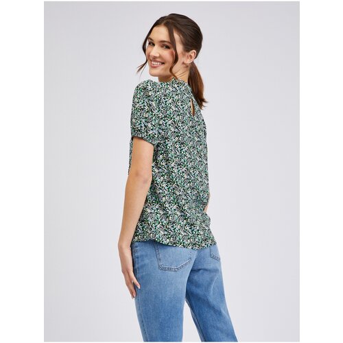 Orsay Green Ladies Patterned Blouse - Women Cene