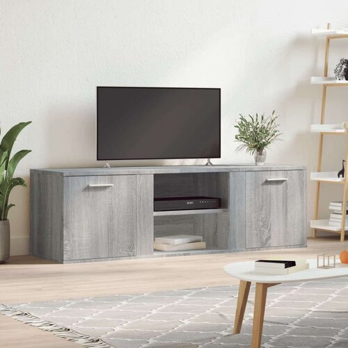 TV ormarić siva boja hrasta 120 x 34 x 37 cm konstruirano drvo Cijene