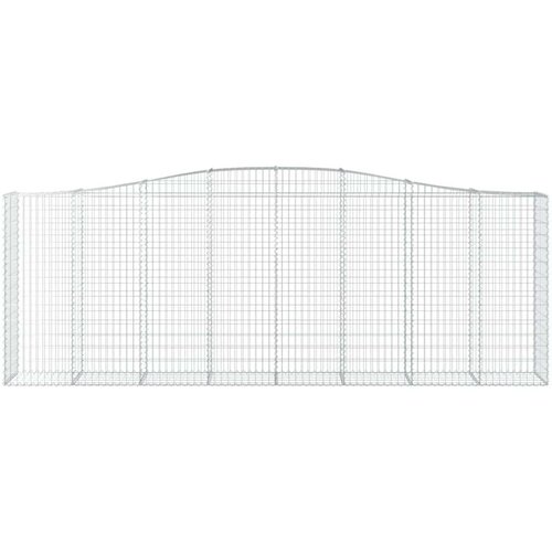  Lučne gabionske ko&amp;scaron;are 9 kom 400x50x140/160cm pocinčano željezo Slike