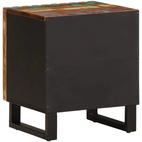  Noćni ormarići 2 kom 40x34x46 cm od masivnog obnovljenog drva - 2 masivno obnovljeno drvo Slike