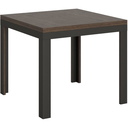 Itamoby   Linea Libra (90x90/180 cm) - oreh, barva nog: antracit - preklopna jedilna miza, (20842739) Cene
