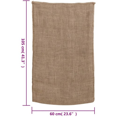  Jutene vreće 10 kom 60x105 cm 100 % juta 220 g/m&amp;sup2; Slike