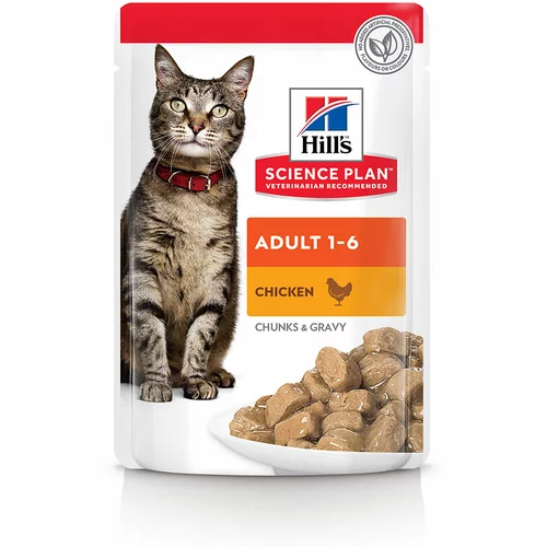 Hill’s Ekonomično pakiranje: Feline vrećice 24 x 85 g - Adult piletina