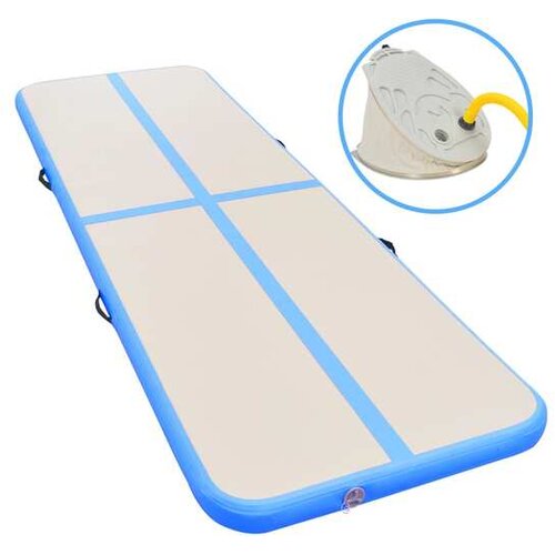  Napihljiva gimnastična podloga s tlačilko 400x100x10 cm PVC Slike