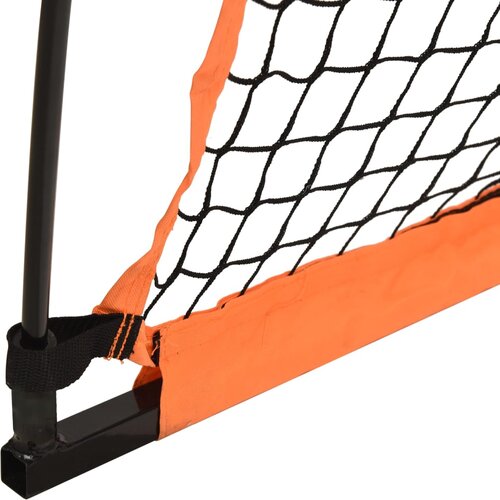 vidaXL Prenosna baseball mreža oranžna in črna 183x182x183 cm Cene