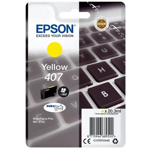 Tinta EPSON WF-4745 L YELLOW (EPSON 407) Slike
