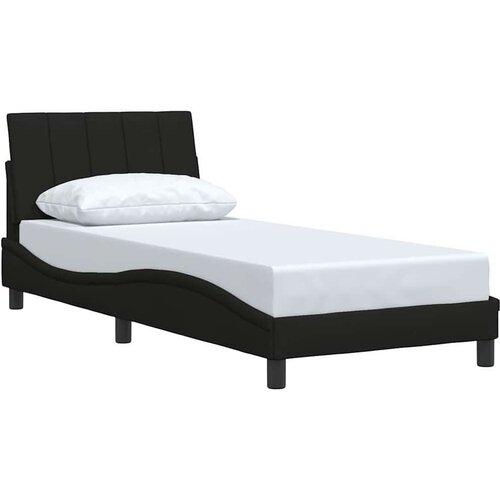  Okvir za krevet bez madraca crni 80x200cm od tkanine Slike