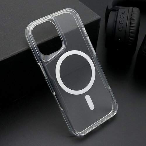 Maska aura magsafe za iphone 16/ bela Slike