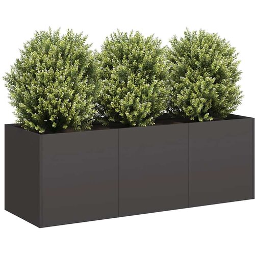 VidaXL Planter Black 120x40x40 cm Hladno valjano jeklo Slike
